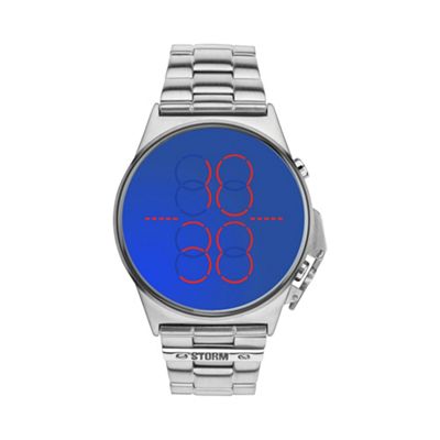 Men's blue LED display bracelet watch digimec lzr blu